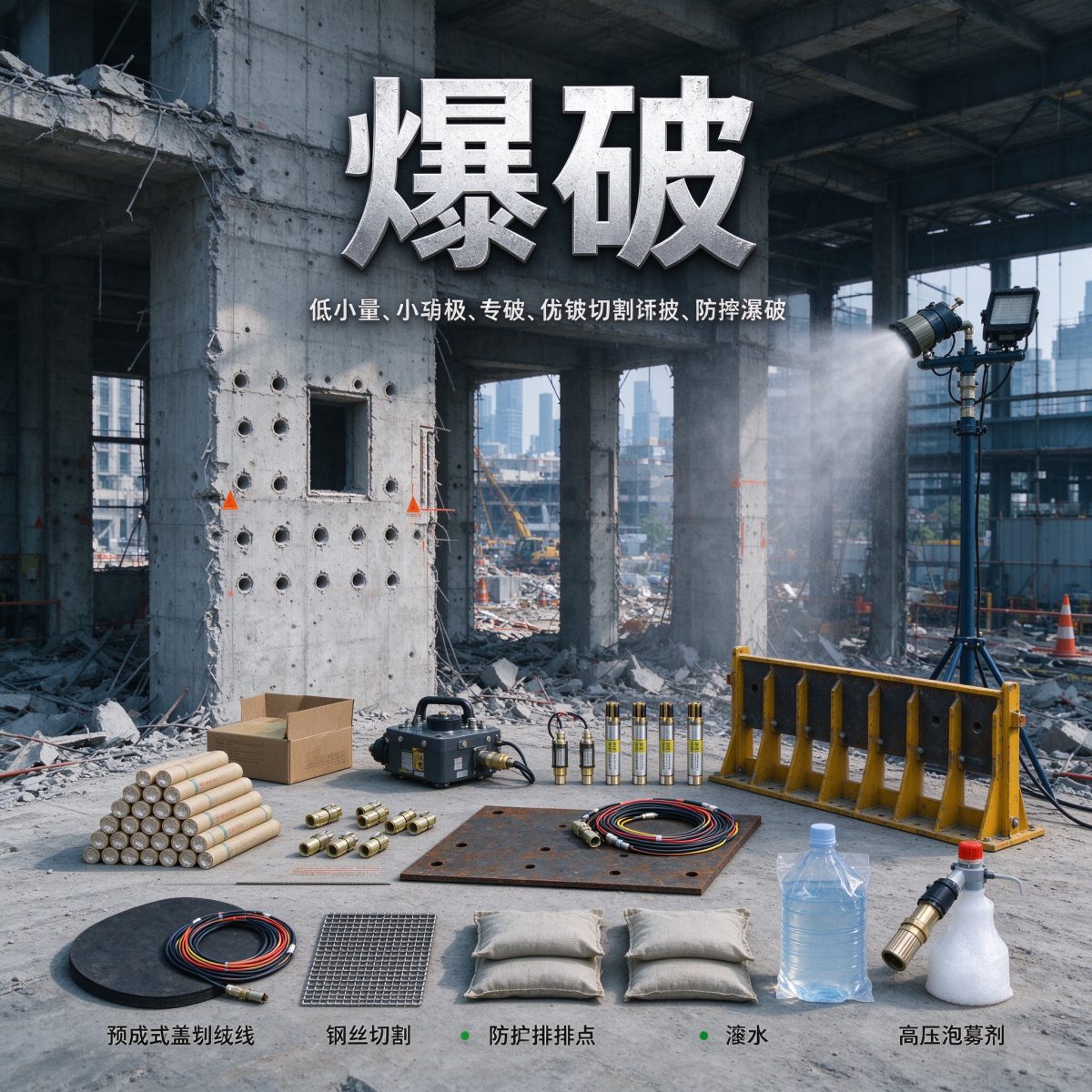 拆楼不是炸楼：拆除爆破的器材选择有何讲究？